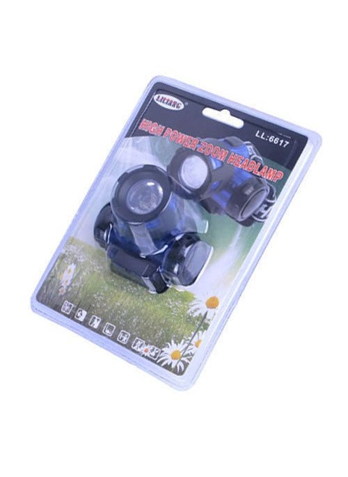 CPEX CPEX LED High Power Zoom Headlamp Night Head Light Torch For Travelling Hiking TrackingBlue and Orange  - Image 3