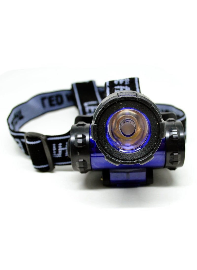 CPEX CPEX LED High Power Zoom Headlamp Night Head Light Torch For Travelling Hiking TrackingBlue and Orange  - Image 5