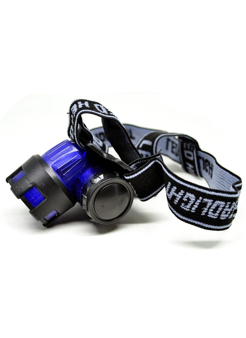 CPEX CPEX LED High Power Zoom Headlamp Night Head Light Torch For Travelling Hiking TrackingBlue and Orange  - Image 2