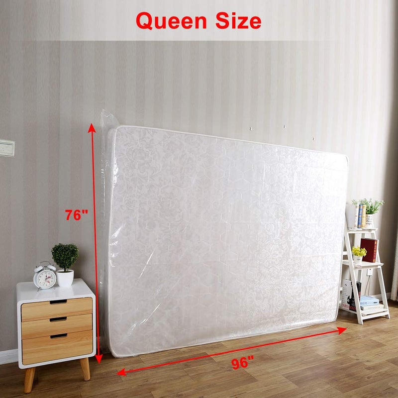 Lauliven Lauliven 2-Pack Mattress Bag for Moving - Queen/Full Size Mattress Storage Bag - 4 Mil Extra Thick Heavy Duty Mattress Protection Cover - 76 x 96 Inch  - Image 4