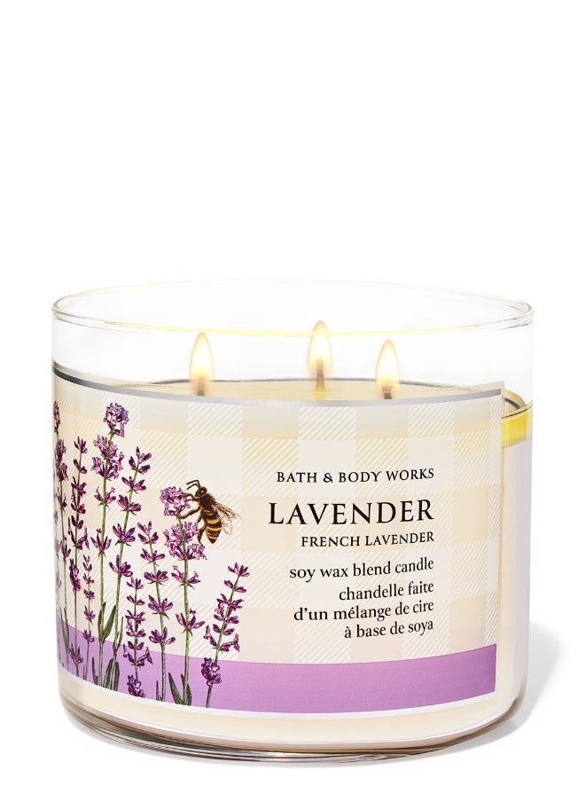 Bath & Body Works French Lavender 3-Wick Candle 