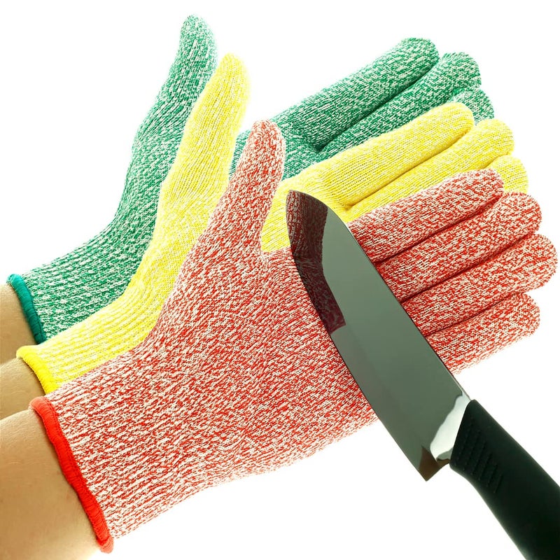 TruChef Premium Cut Resistant Adult Gloves Food Grade - Level 5 Anti-Cut Protection for Meat, Veggies & Wood Carving - Durable, Breathable, Machine Washable - Kitchen Knife Proof Safety Gloves - Image 4