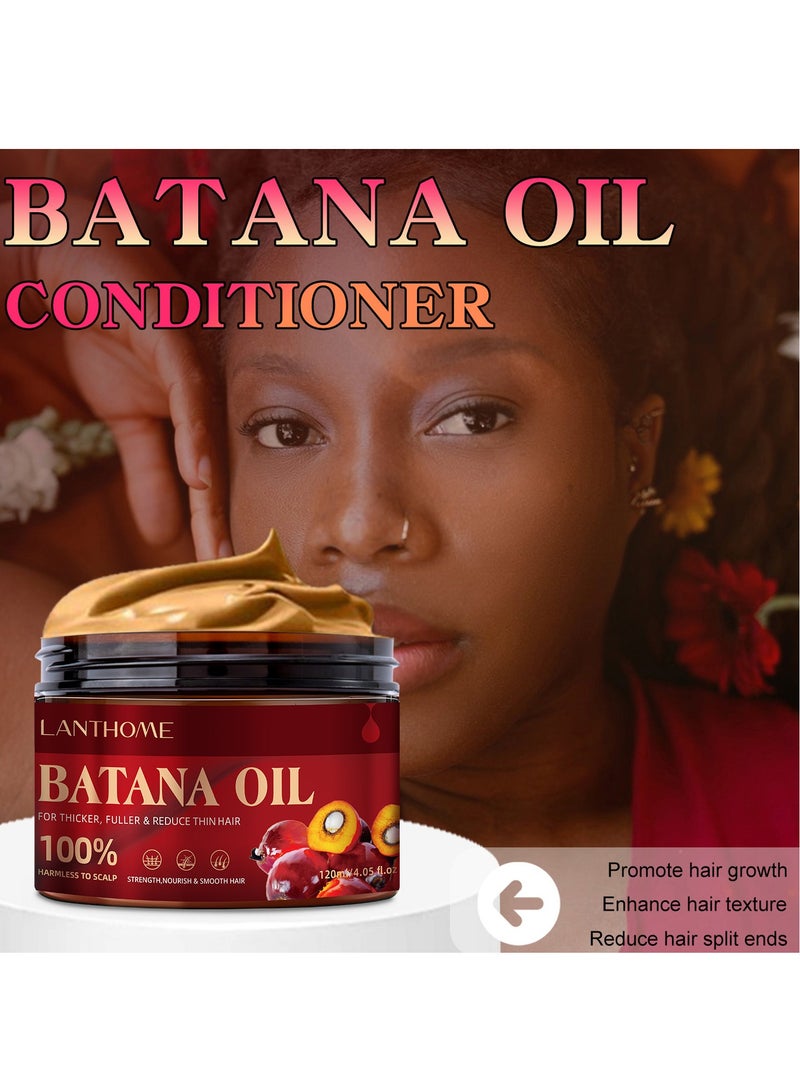 Lanthome BATANA OIL Conditioner Moisturizing and Repairing Hair Roots, Strengthening Hair Conditioner, Smoothing and Dense Hair Serum - Image 4