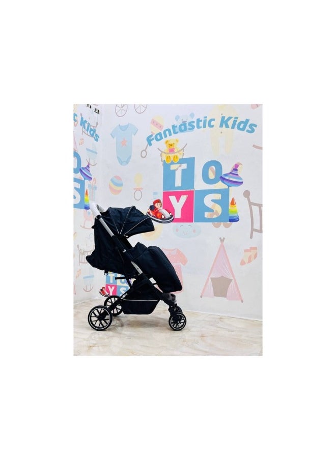 Kidilo kidilo Travel and Hiking Stroller ( Stroller weight 7.8 KG ) K20 BLACK  - Image 2