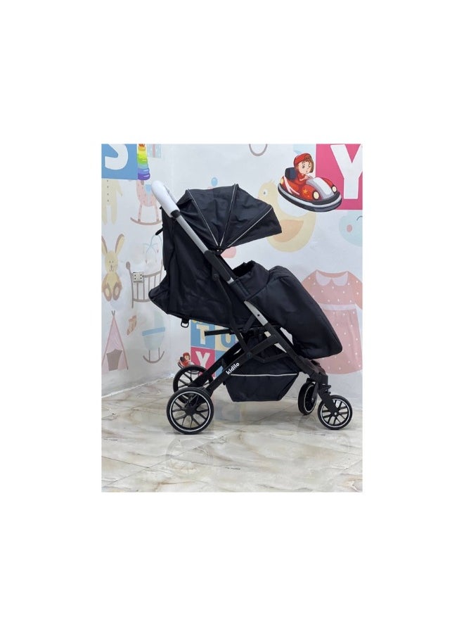 Kidilo kidilo Travel and Hiking Stroller ( Stroller weight 7.8 KG ) K20 BLACK  - Image 3