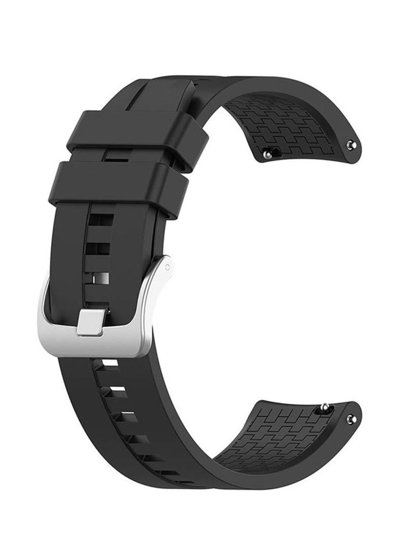 Generic 22MMSilicone Bands 22MM Strap For Samsung galaxy watch3 45mm/galaxy 46mm/Gear S3/Huawei watch GT3 46MM/GT2E/GT2 Pro/GT GT2 46MM/Honor Magic Watch2 46mm/Amazfit GTR 2/2e/3/4  - Image 2