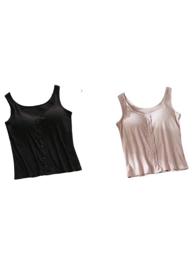 KUYING New Comfortable Skin Friendly Breathable And Slim Fit Vest Set Of 2  - Image 1