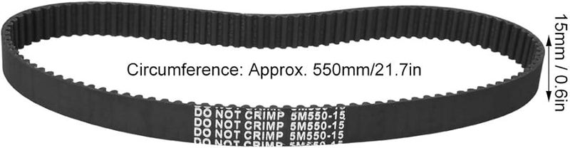 JTLB سير توقيت مطاطي 550 مم لسكوتر كهربائي مقاوم لشيخوخة زيت الحرارة - Image 3