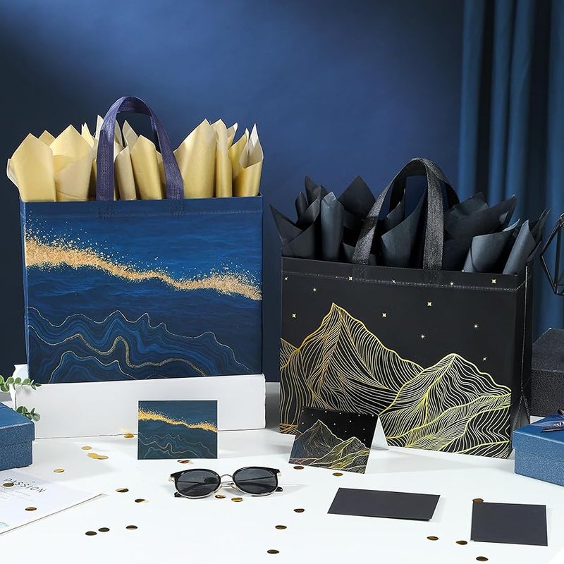 STYPOP 2 Pack 13 Large Gift Bags with Tissue Paper - Image 4