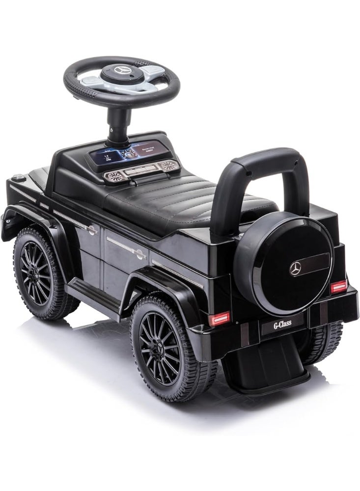 Mercedes Luxury Jeep-shaped ride-on car for children – Rock Rider – Foot-powered with steering wheel – Black - Image 5