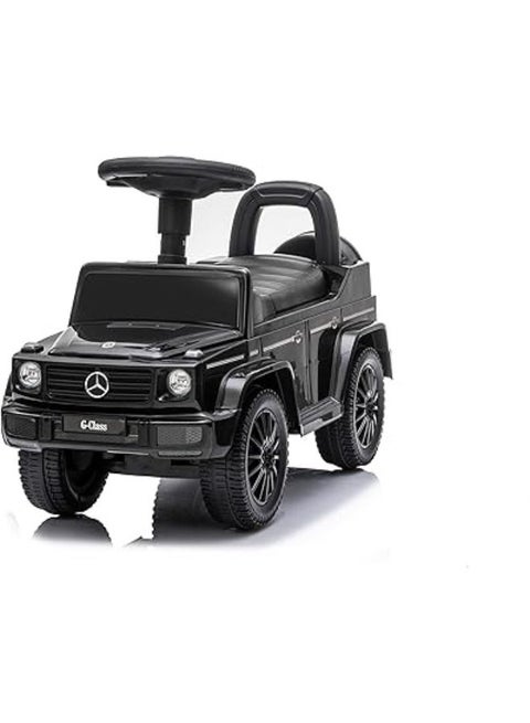 Luxury Jeep-shaped ride-on car for children – Rock Rider – Foot-powered with steering wheel – Black