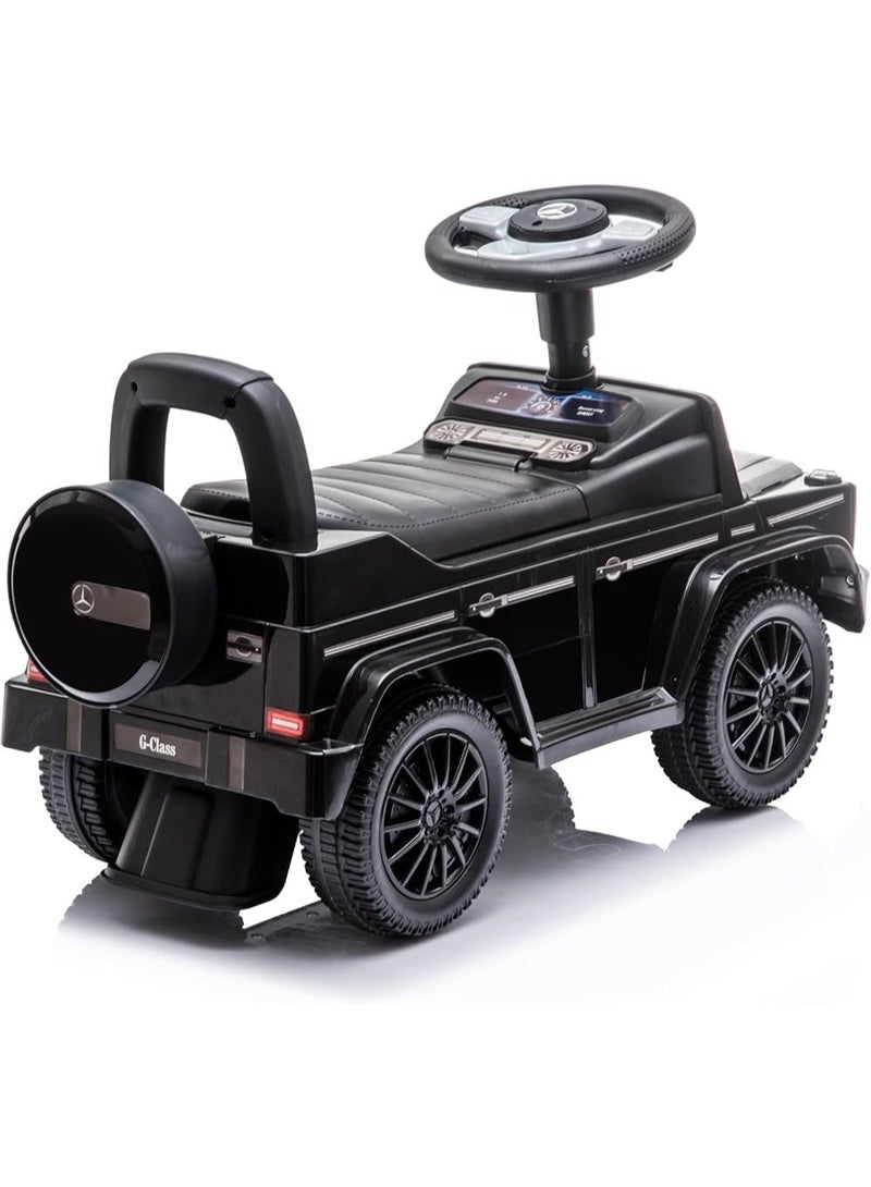 Mercedes Luxury Jeep-shaped ride-on car for children – Rock Rider – Foot-powered with steering wheel – Black - Image 3