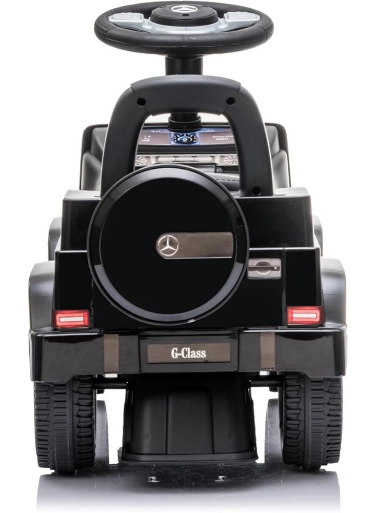 Mercedes Luxury Jeep-shaped ride-on car for children – Rock Rider – Foot-powered with steering wheel – Black - Image 4