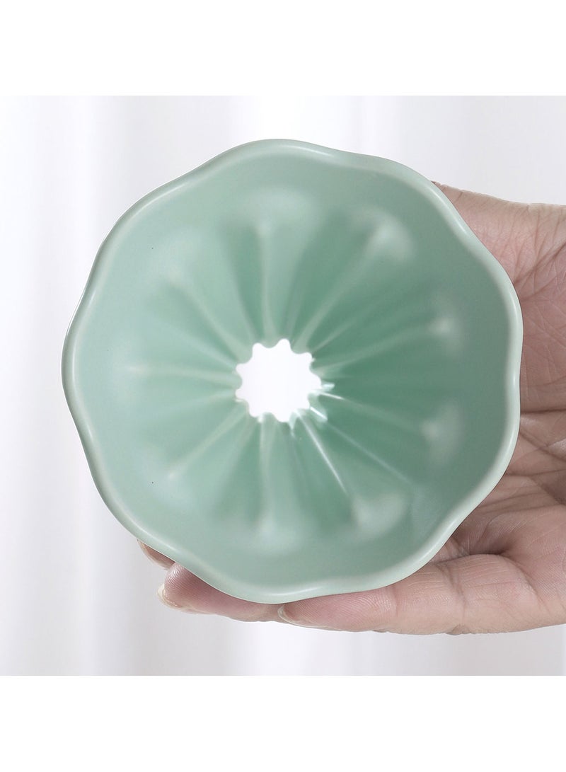 ميبرو طقم كوب و قمع تقطير سيراميك صغير مناسب لفلاتر 01 و 00 و155مم لون اخضر - Image 2