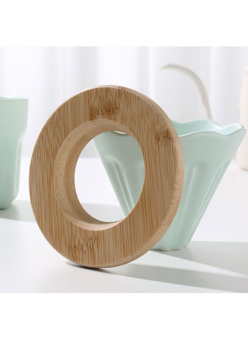 ميبرو طقم كوب و قمع تقطير سيراميك صغير مناسب لفلاتر 01 و 00 و155مم لون اخضر - Image 3