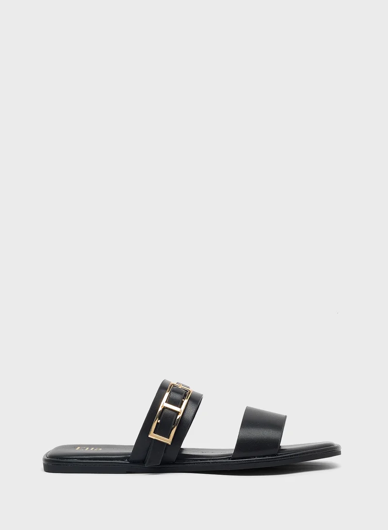 ELLA Double Strap Flat Sandal