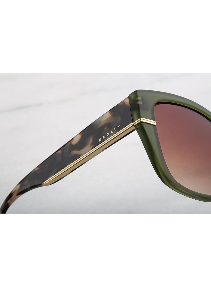 Radley نظارات شمسية قطط العين للنساء RDS-6512 ملونة باللون الأخضر 56 مم - Image 5