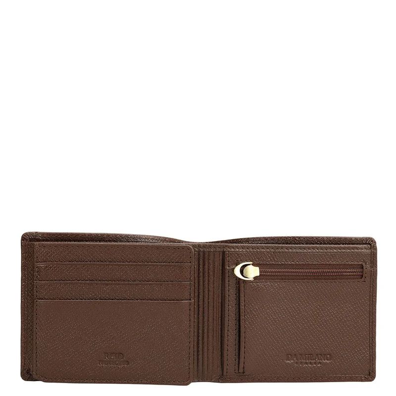 Da Milano  Walnut Bifold Leather Mens Wallet for Men | Best Price UAE