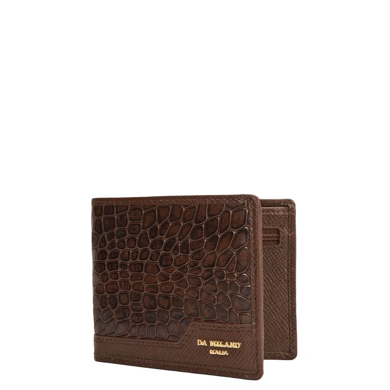 Da Milano  Walnut Bifold Leather Mens Wallet for Men | Best Price UAE