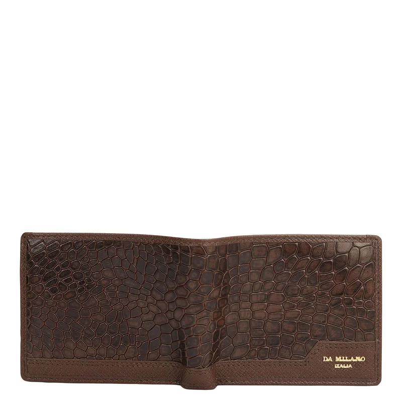Da Milano  Walnut Bifold Leather Mens Wallet for Men | Best Price UAE