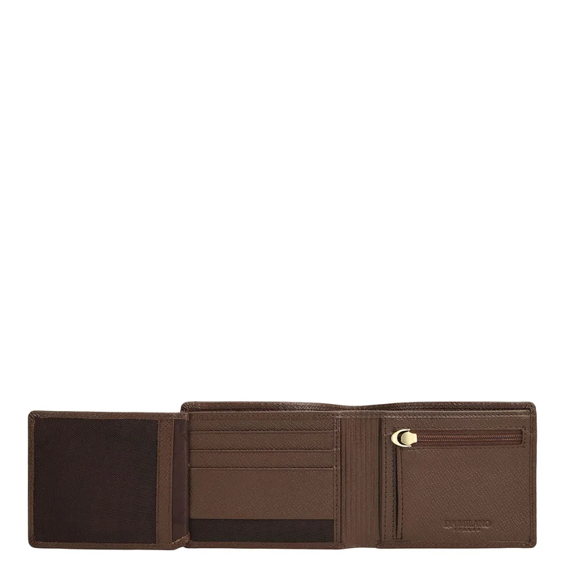 Da Milano  Walnut Bifold Leather Mens Wallet for Men | Best Price UAE