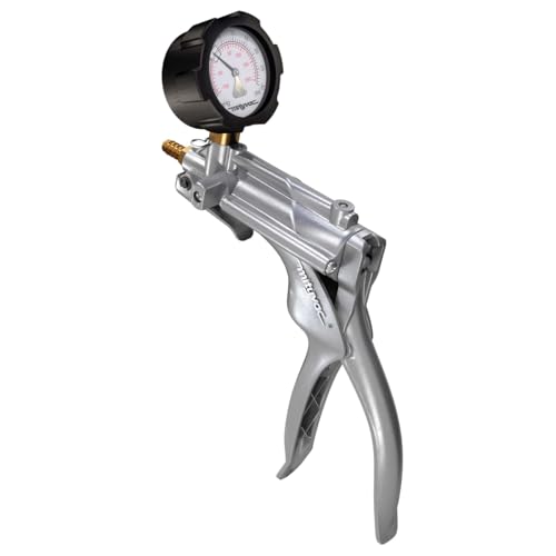 Mityvac MV8510 Silverline Elite Automotive Brake/Clutch Bleeding, Diesel Fuel Priming and Vacuum/Pressure Testing Hand Pump, Ergonomic Design, Zinc-aluminum Die Cast, Dual Converter, 2" Compound Gauge - Image 1