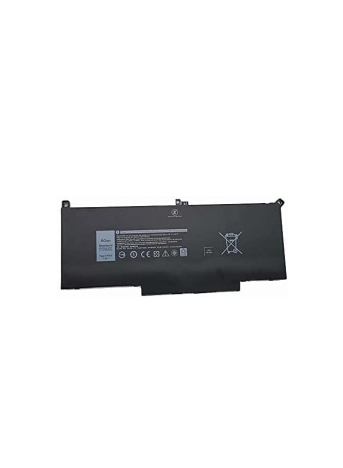 Terabyte بطارية لابتوب Dj1J0 Pgfx4 لجهاز Dell Latitude 12 7480 7490 7280 E7280 7290 E7290 13 E7380 E7390 7380 7390 14 E7480 E7490 سلسلة P28S P28S001 451-Bbzl C27Rw K8X0T1 Onfoh K8X0T Khy0C (3 خلايا) - Image 3