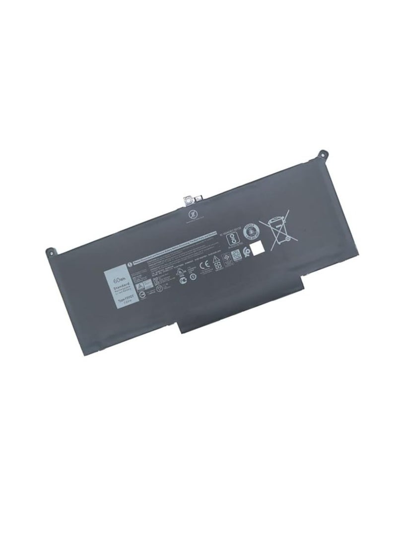 Terabyte بطارية لابتوب Dj1J0 Pgfx4 لجهاز Dell Latitude 12 7480 7490 7280 E7280 7290 E7290 13 E7380 E7390 7380 7390 14 E7480 E7490 سلسلة P28S P28S001 451-Bbzl C27Rw K8X0T1 Onfoh K8X0T Khy0C (3 خلايا) - Image 4