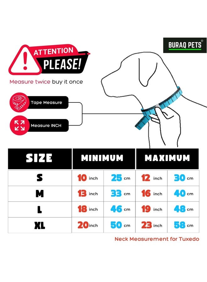 Buraq Pets Dog Tuxedo Bandana, Ideal for Dog Birthday Decorations, Adorable and Comfortable Pet Apparel (XL - Red) - Image 3