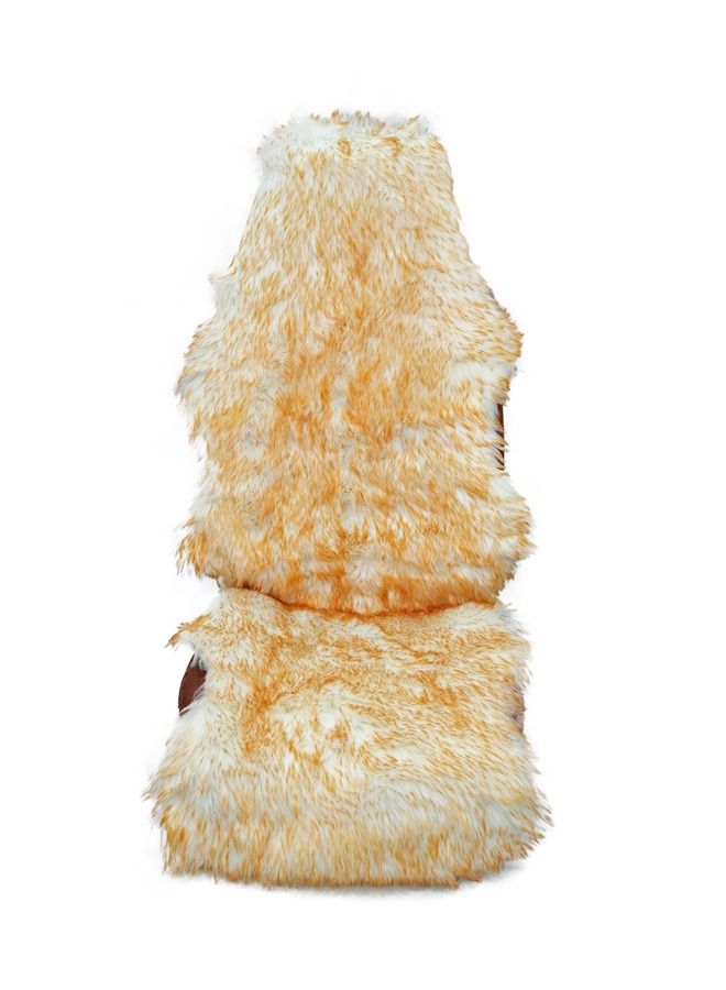 Agc 1 Piece Sheepskin Fur Car Seat Covers Universal Size Long Wool Car Seat Cushion for Adult Man and Women - Image 1