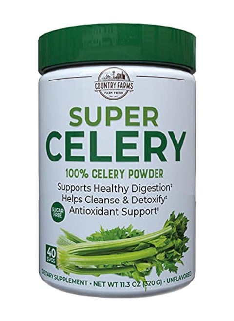 100% Celery Powder Supports Healthy Digestion Helps Cleanse And Detoxify 40 Servings 11.3 Ounce Pack Of 1
