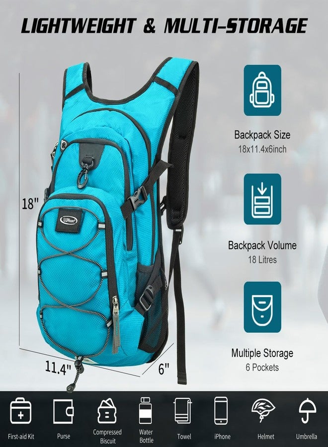 Lunidry Hydration Backpack with 3L Water Bladder, Insulated Running Hydration Pack Hydropack, Lightweight Water Backpack for Hiking Cycling Camping Biking for Men Women - Image 2