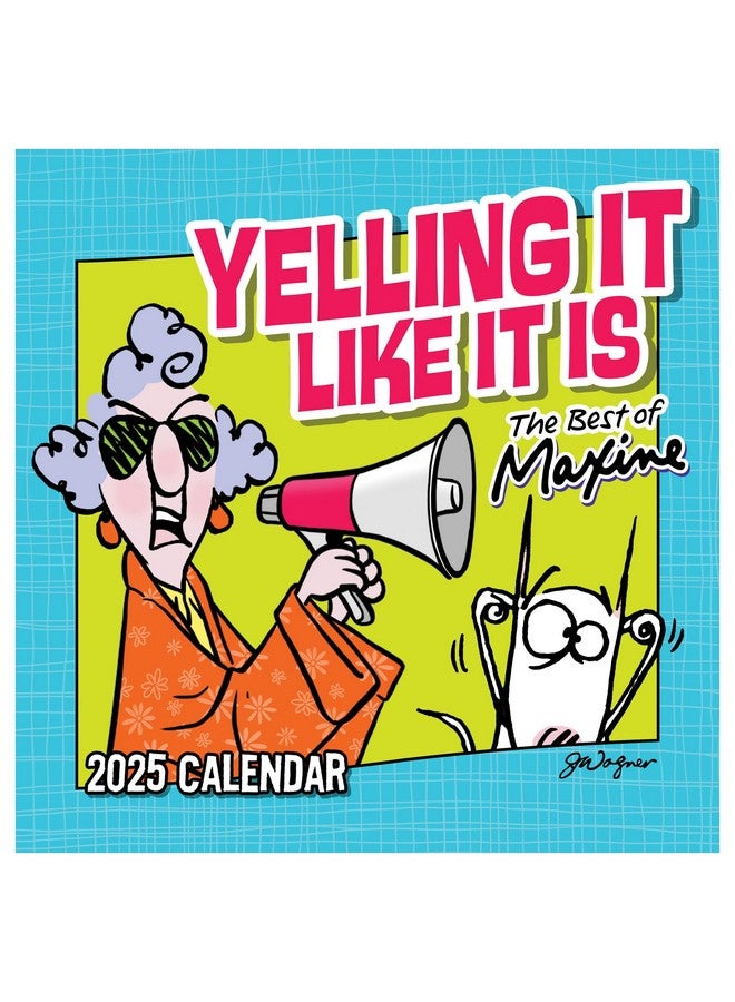 TF PUBLISHING 2025 Maxine Wall Calendar - Large Grids for Appointments and Scheduling - Vertical Monthly Wall Calendar 2025 - Home and Office Organization - Premium Matte Paper - 12"x12” - Image 1
