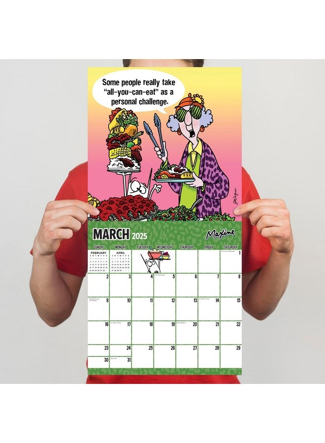 TF PUBLISHING 2025 Maxine Wall Calendar - Large Grids for Appointments and Scheduling - Vertical Monthly Wall Calendar 2025 - Home and Office Organization - Premium Matte Paper - 12"x12” - Image 2