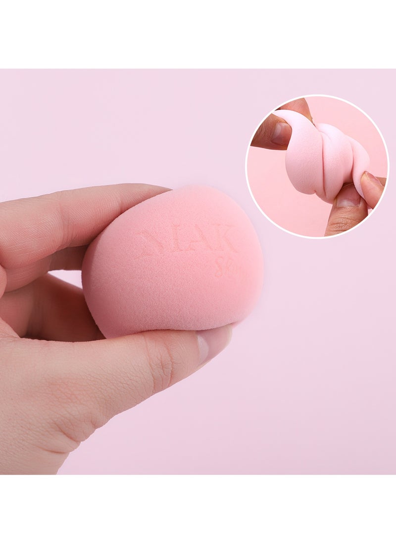 ماك شايني - إسفنجة تجميل احترافية لكريم الأساس ومزج المكياج، خالية من اللاتكس، للاستخدام الجاف والرطب لوضع كريم البودرة أو التطبيق السائل - Image 1