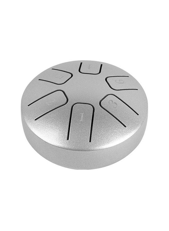 Generic 6 notes 3.8-inch mini steel tongue drum hand pan drum zen drum percussion instrument with drumsticks for beginner musical education concert mind healing yoga meditation - Image 1