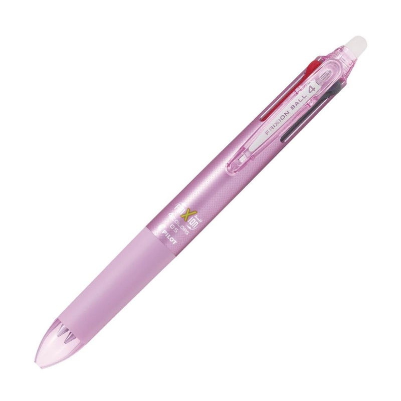 Pilot Frixion 4 Color Ballpoint Pen, Pink Body (LKFB-80EF-P) - Image 1
