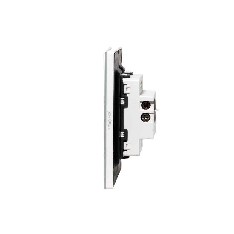 Donmarco Door Bell Switch – Ultra Thin Glass, Stylish and Durable Doorbell Control, Modern & Durable, Fire-Resistant Electric Switch, 3-Year Warranty, Wall Switch for Home and Office (Matt White) - Image 3