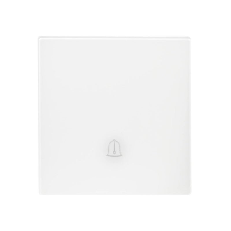 Donmarco Door Bell Switch – Ultra Thin Glass, Stylish and Durable Doorbell Control, Modern & Durable, Fire-Resistant Electric Switch, 3-Year Warranty, Wall Switch for Home and Office (Matt White) - Image 1