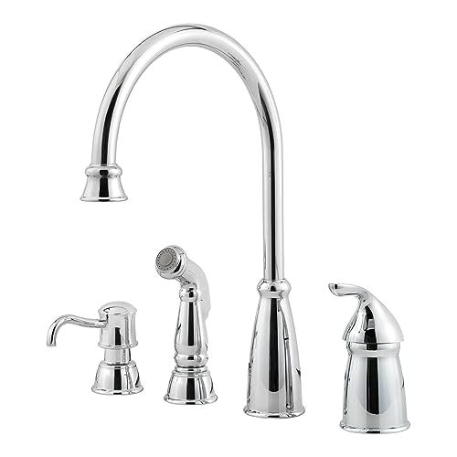 Pfister GT26-4CBC Avalon One-Handle Kitchen Faucet with Side Spray, Chrome - Image 3