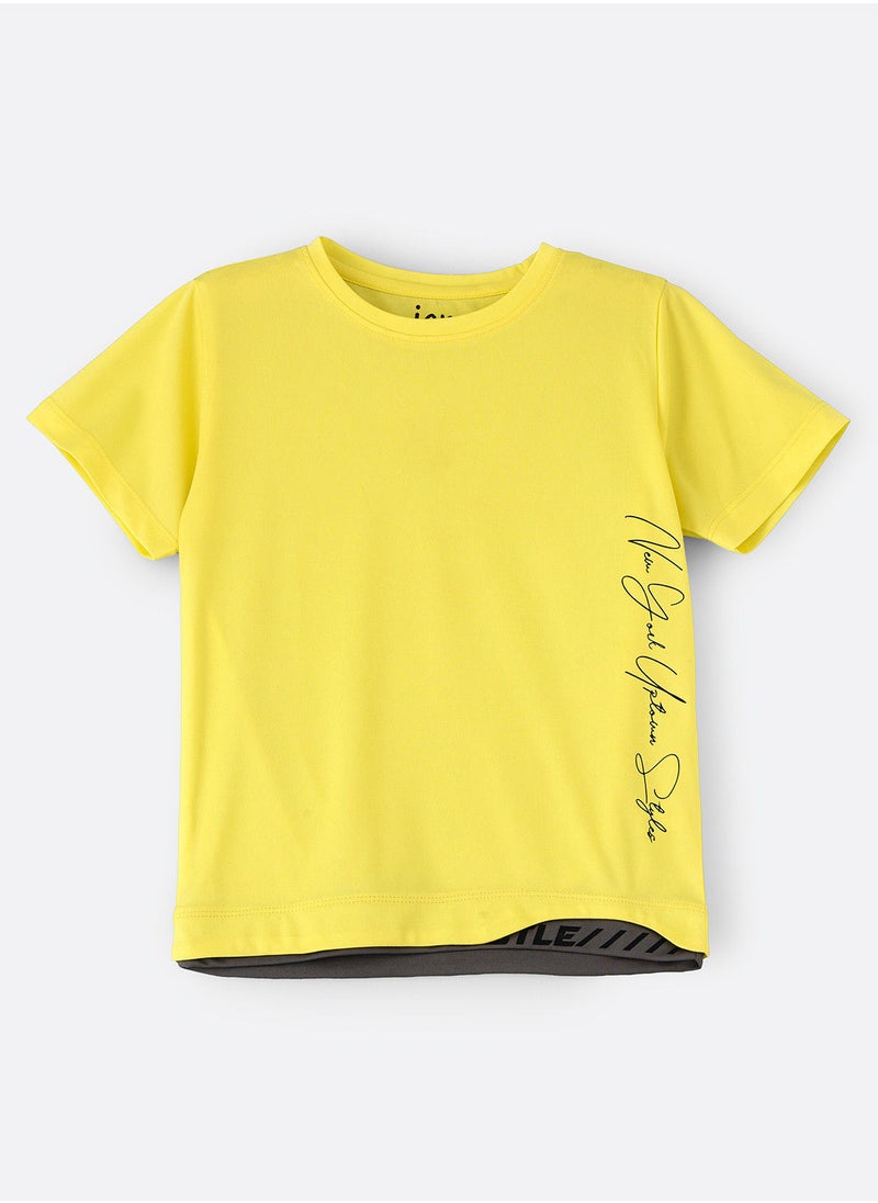 JAM Knit t-shirt with print at front  - Image 1