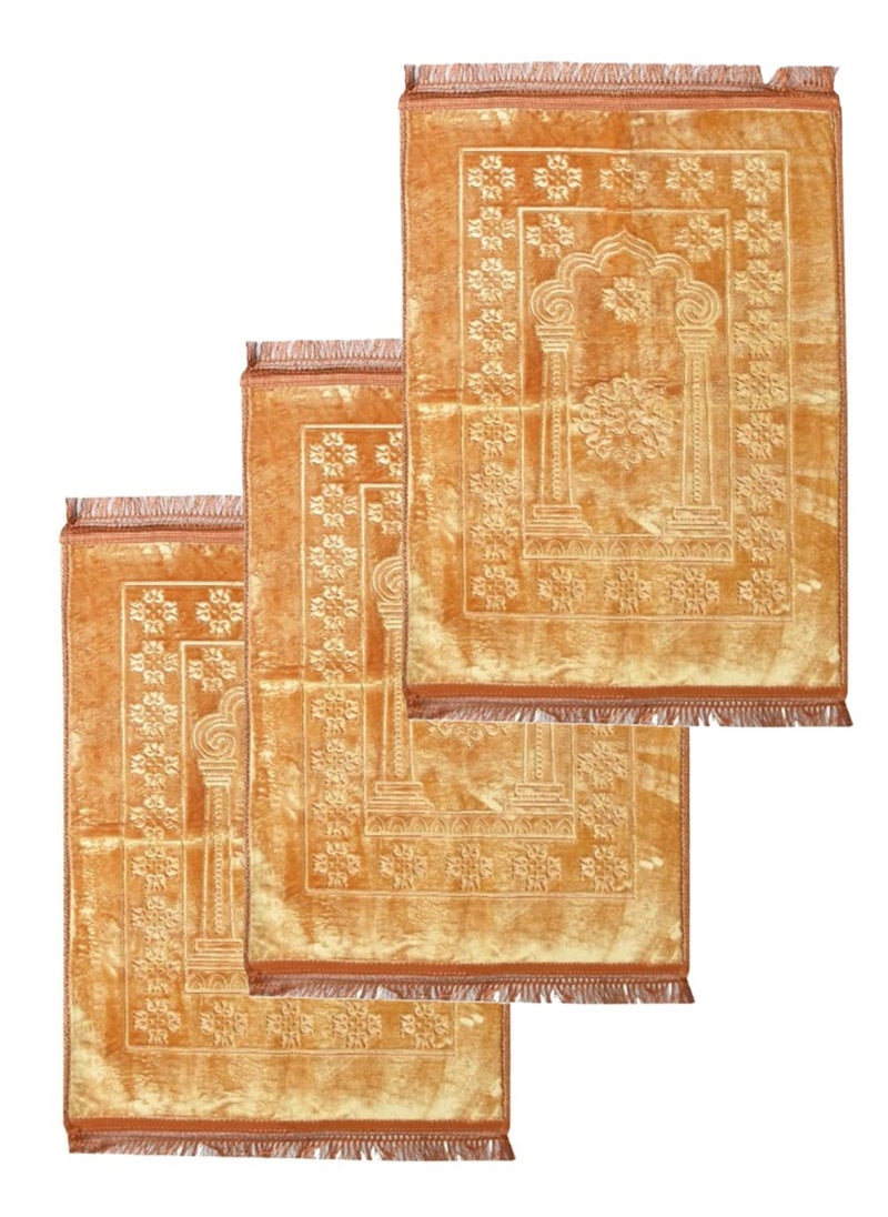 3 Pieces Premium Comfort Prayer Mat Soft and Durable Prayer Mat for Daily Prayers - Image 1
