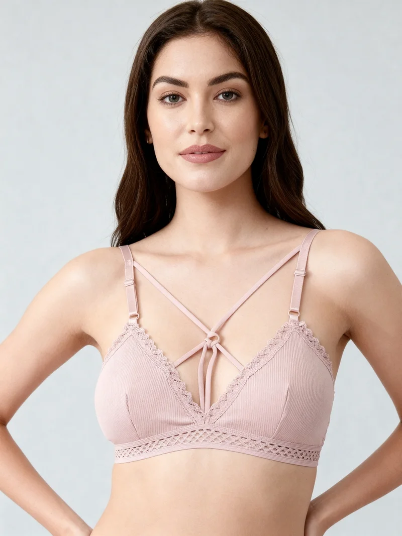 Laceandme Women’s Seamless Bralette – Soft Fit Lounge & Casual Wear