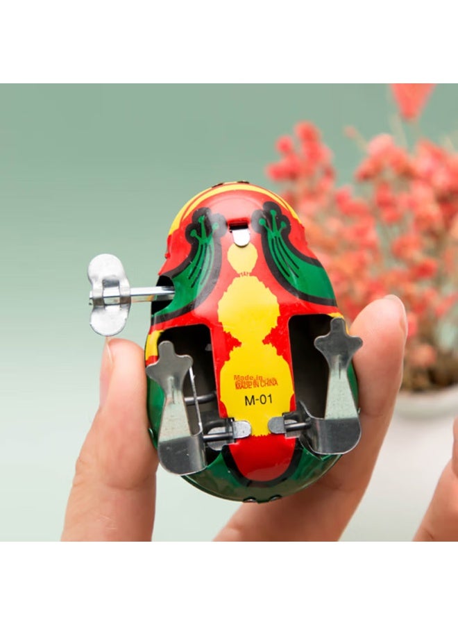 Murcia Metal Frog Toy Wind-up Animal 708090 Nostalgic Bouncy Frog For Childhood, Back-to Reward Small Gift - Image 3
