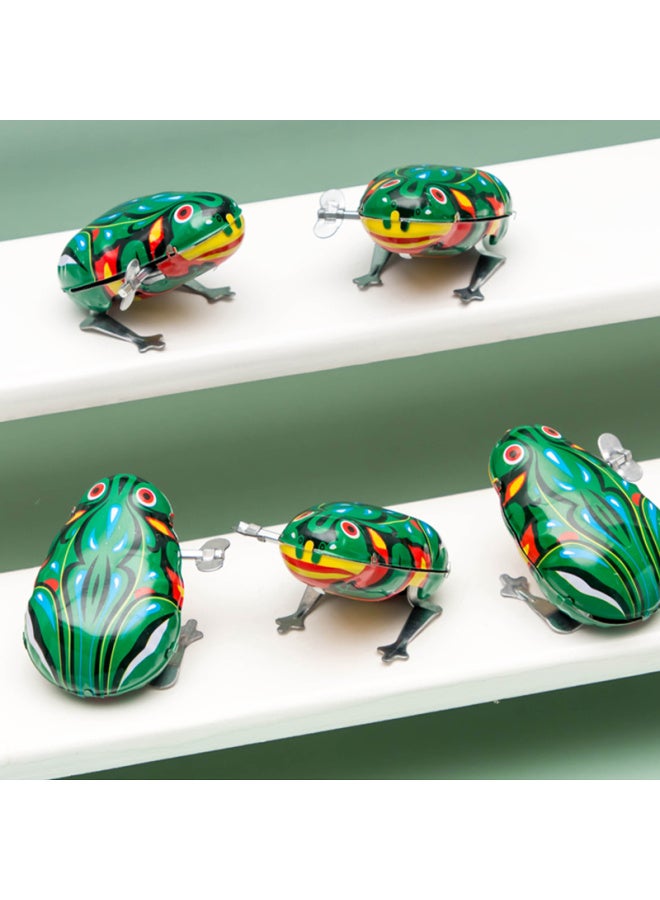 Murcia Metal Frog Toy Wind-up Animal 708090 Nostalgic Bouncy Frog For Childhood, Back-to Reward Small Gift - Image 5