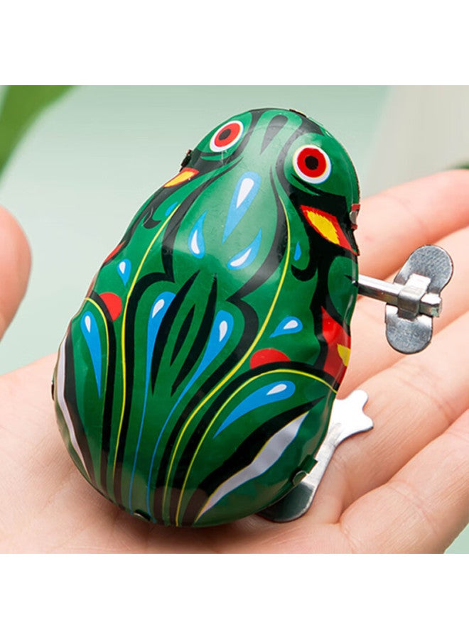 Murcia Metal Frog Toy Wind-up Animal 708090 Nostalgic Bouncy Frog For Childhood, Back-to Reward Small Gift - Image 2