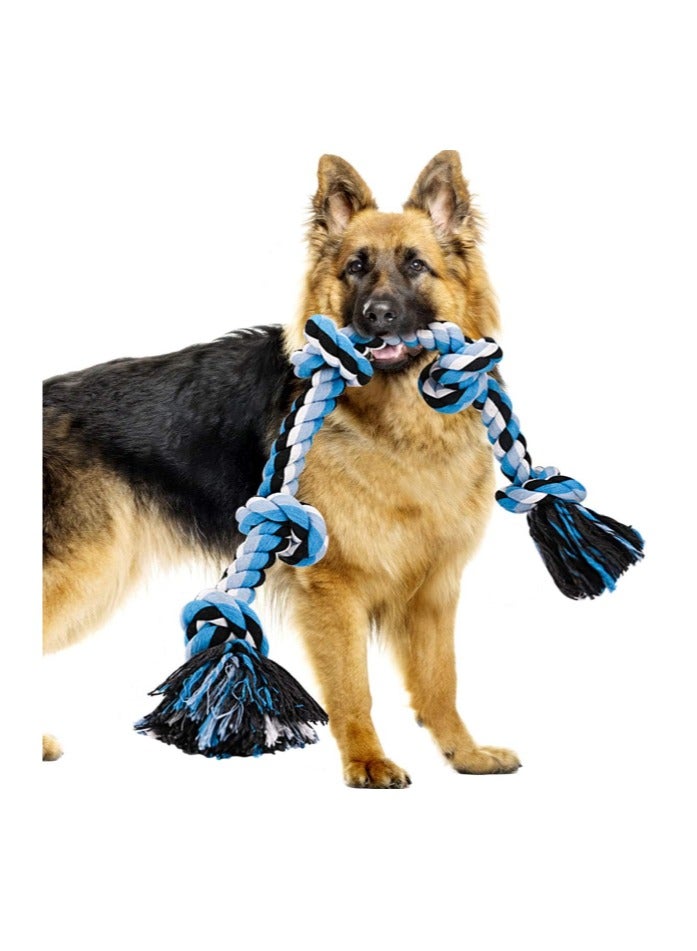 Dog Toy, Interactive Dog Dental Chew Toy, Tough Cotton Natural Teeth Cleaning Chew Rope, Dogs Knot Training toy (95x5cm) - Image 1