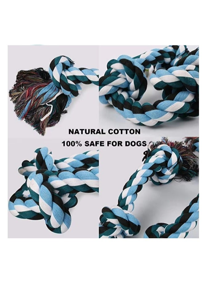 Dog Toy, Interactive Dog Dental Chew Toy, Tough Cotton Natural Teeth Cleaning Chew Rope, Dogs Knot Training toy (95x5cm) - Image 3