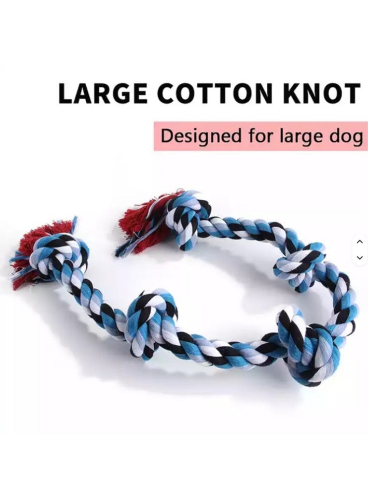 Dog Toy, Interactive Dog Dental Chew Toy, Tough Cotton Natural Teeth Cleaning Chew Rope, Dogs Knot Training toy (95x5cm) - Image 2