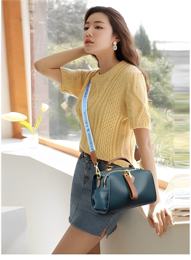 REOCLE Women's Shoulder Bag Genuine Leather Top-handle Handbag Ladies Purses Tote Bag Crossbody Purse Satchel Bags - Image 5